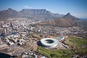cape town, stadium, aerial